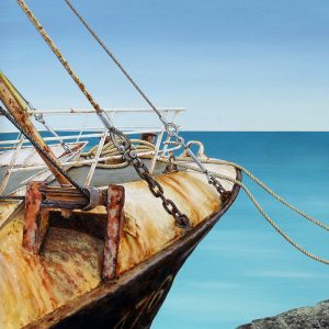 Rusty Trawler Painting Original