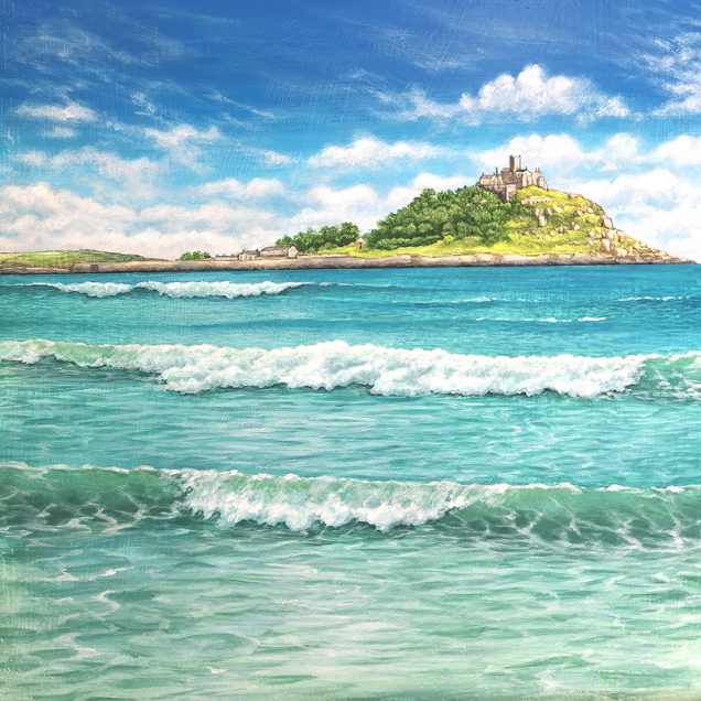 Original painting of St Michaels Mount, Cornwall