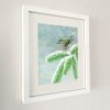 Framed painting of a Goldcrest