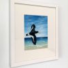 Framed painting of an Oystercatcher