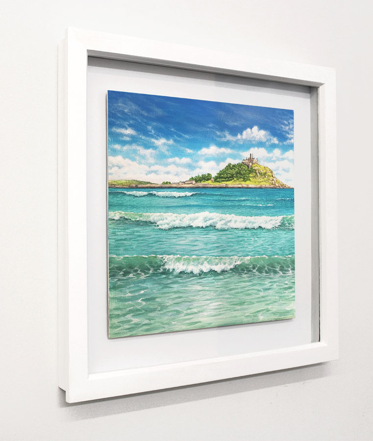 Framed painting of St Michaels Mount