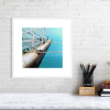 Fishing trawler print in a white frame