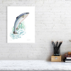 Limited edition print of a salmon