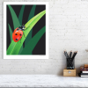 Signed print of a ladybird