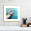 Fishing trawler print in an oak frame